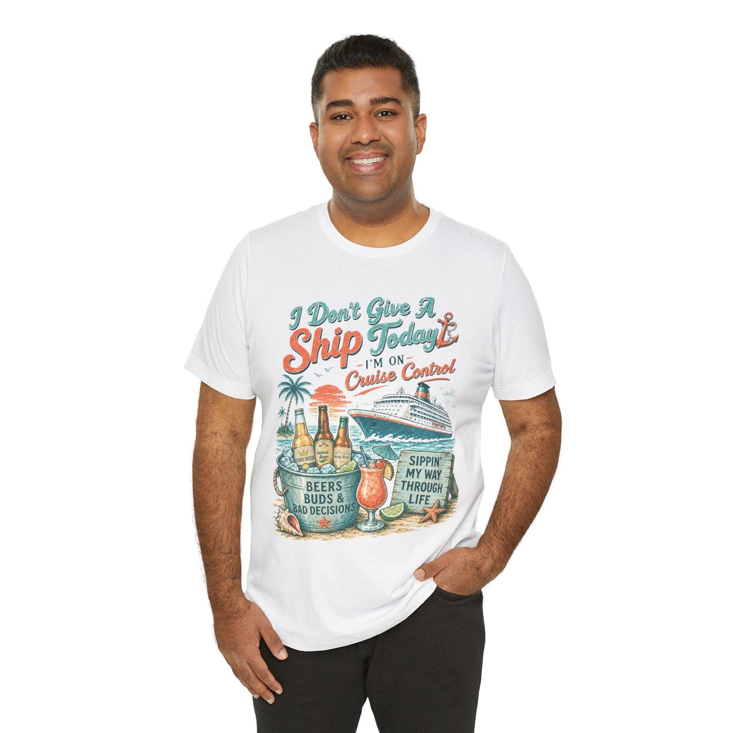 I Don't Give A Ship Today Cruise Control T-Shirt | Cruise Vacation Tee
