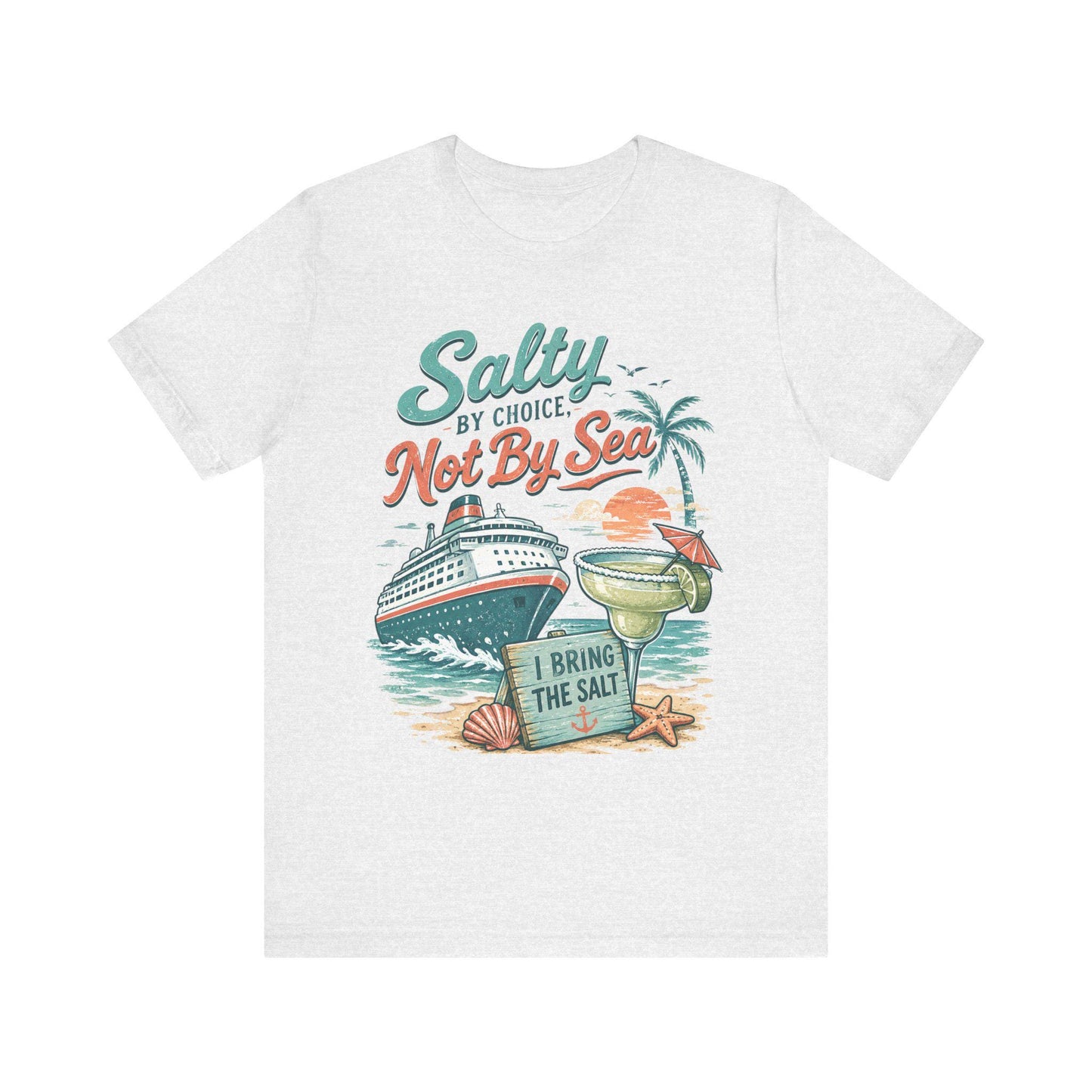Salty by Choice Cruise T-Shirt | Beach Bar Vibes, Margarita Nights Tee