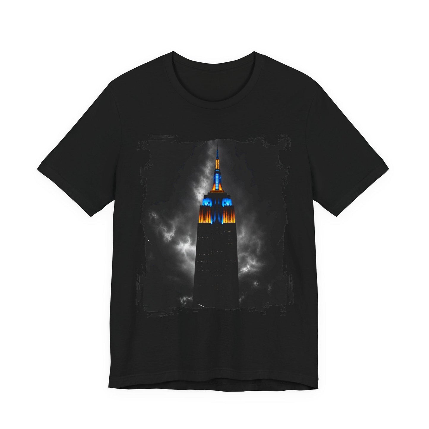 Empire State Building Nightscape T-Shirt, NY Knicks inspired