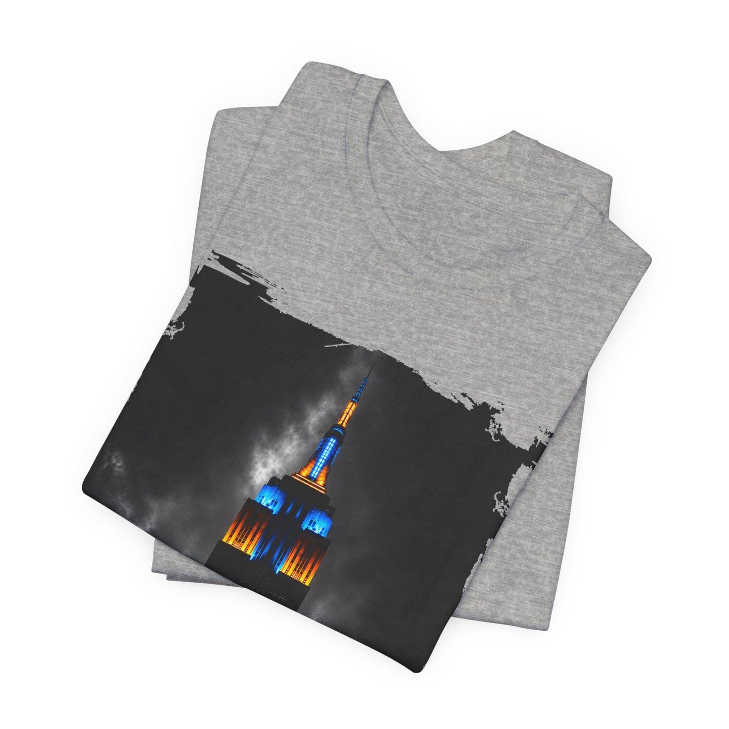 Empire State Building Nightscape T-Shirt, NY Knicks inspired