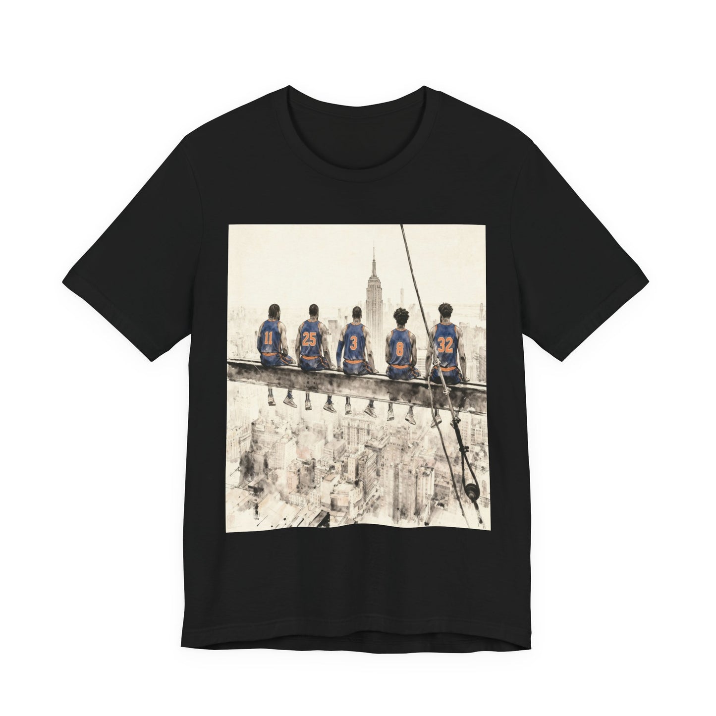 NYC Skyline Lunch Crew T-Shirt — Vintage Construction Workers Graphic Tee