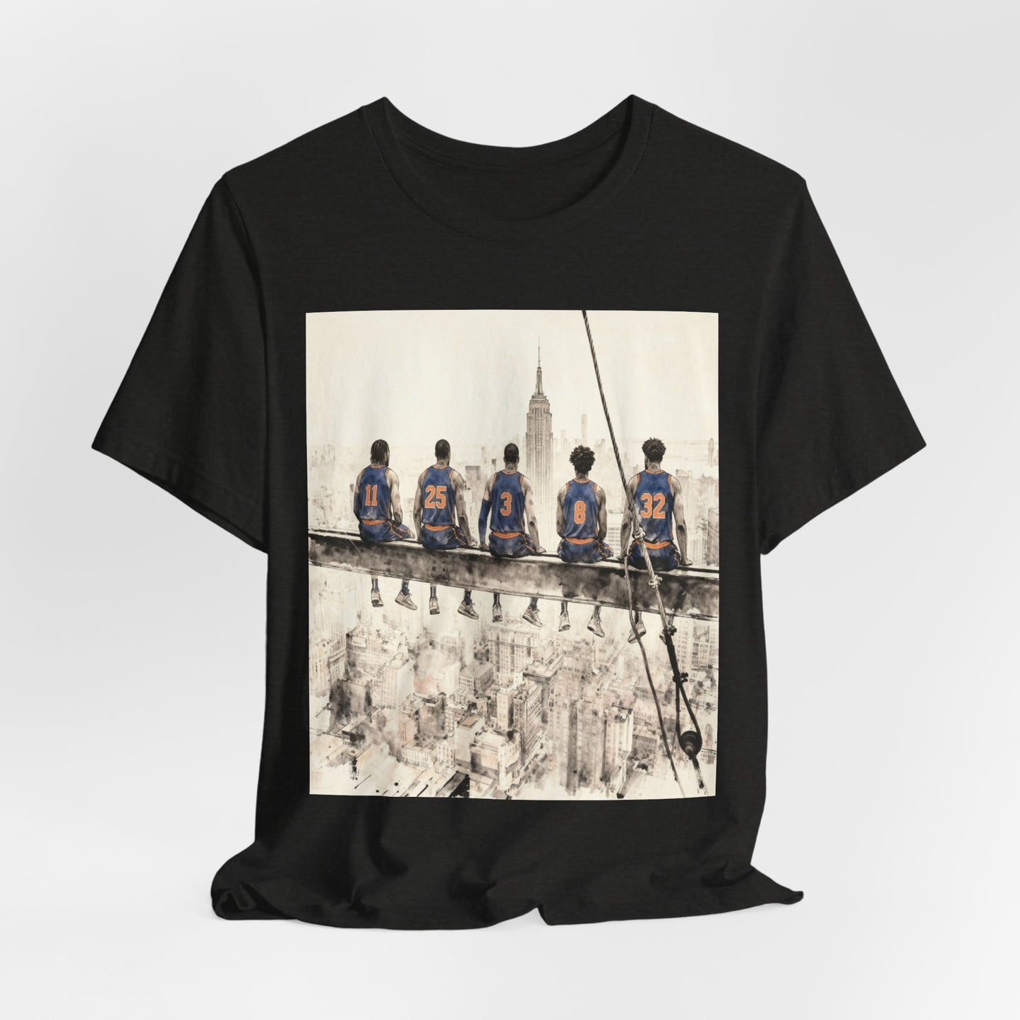 NYC Skyline Lunch Crew T-Shirt — Vintage Construction Workers Graphic Tee