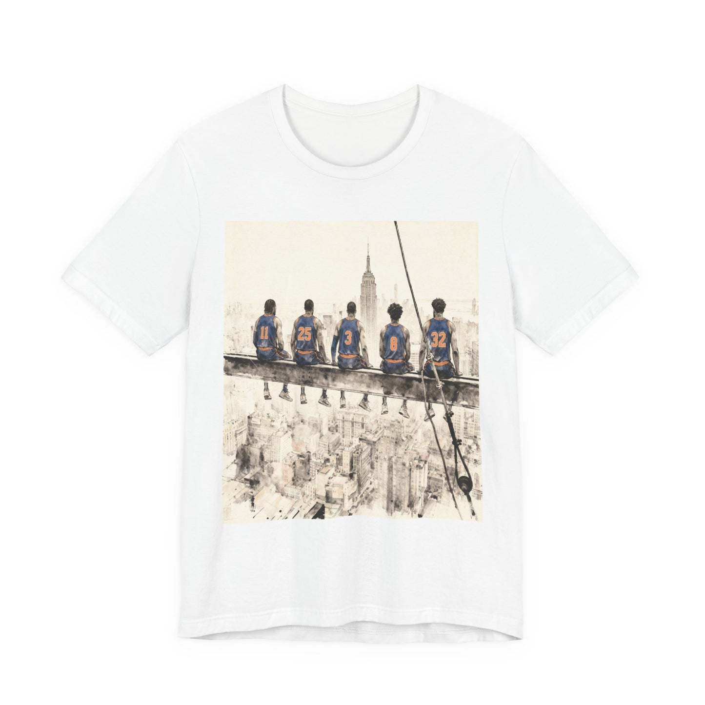 NYC Skyline Lunch Crew T-Shirt — Vintage Construction Workers Graphic Tee