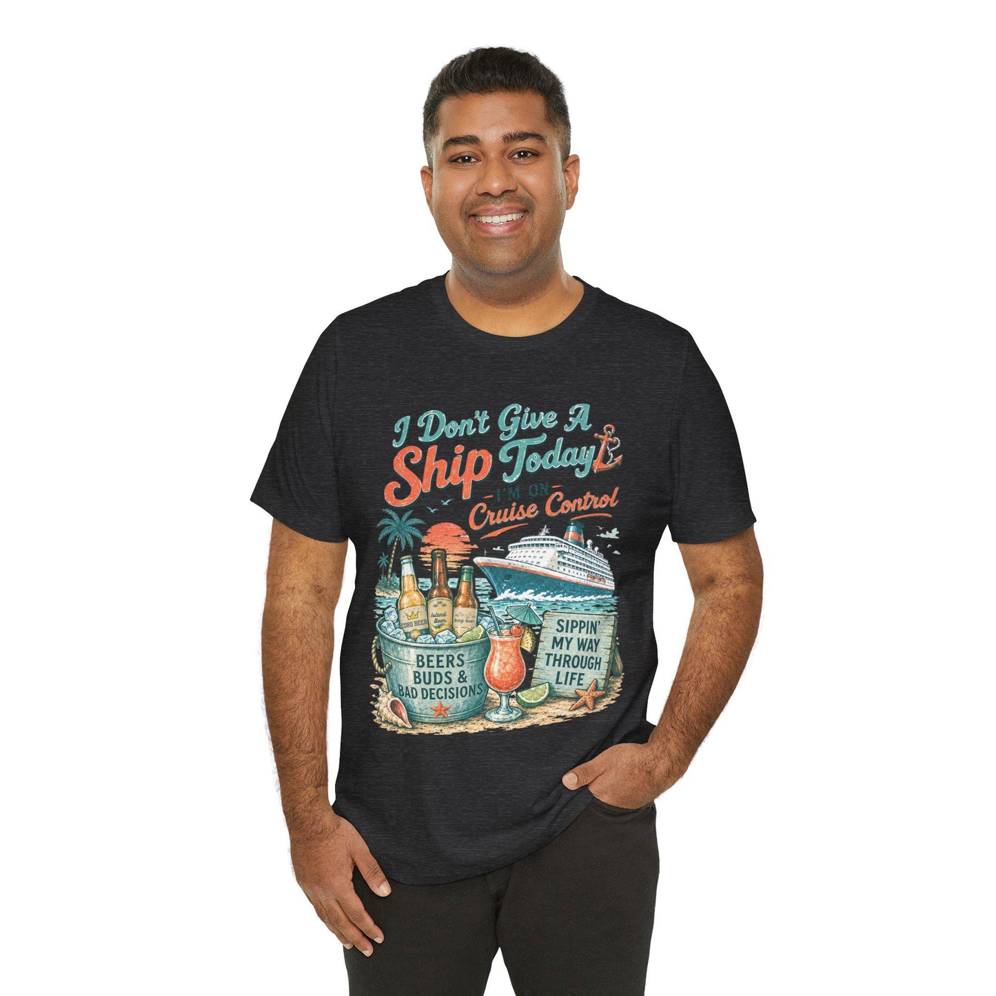 I Don't Give A Ship Today Cruise Control T-Shirt | Cruise Vacation Tee