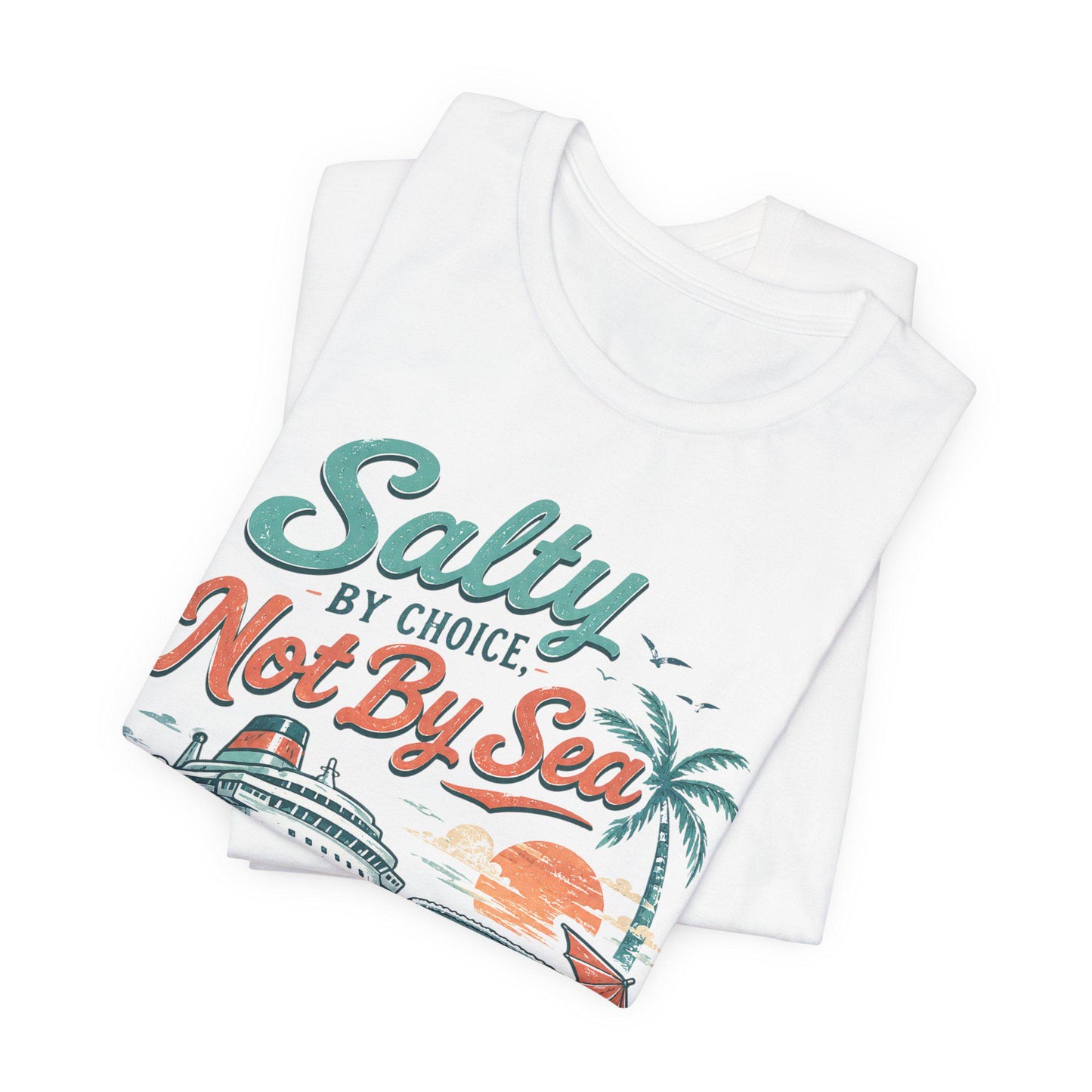 Salty by Choice Cruise T-Shirt | Beach Bar Vibes, Margarita Nights Tee