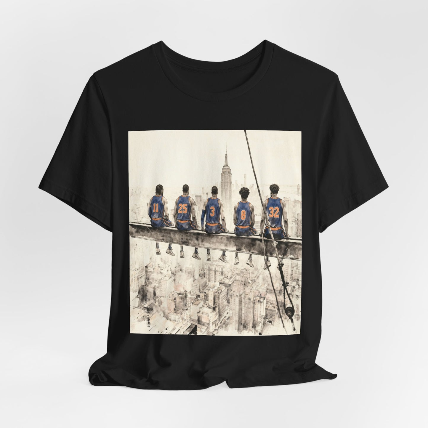 NYC Skyline Lunch Crew T-Shirt — Vintage Construction Workers Graphic Tee