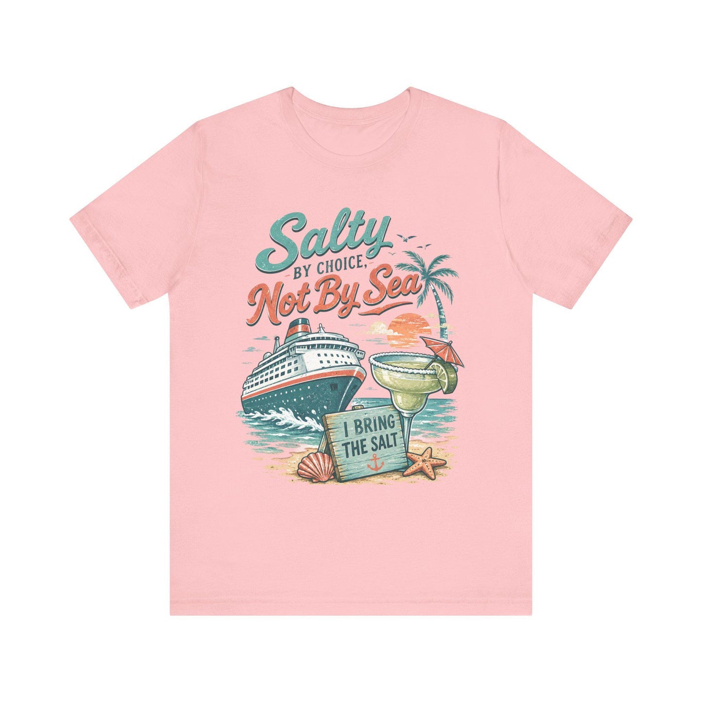 Salty by Choice Cruise T-Shirt | Beach Bar Vibes, Margarita Nights Tee