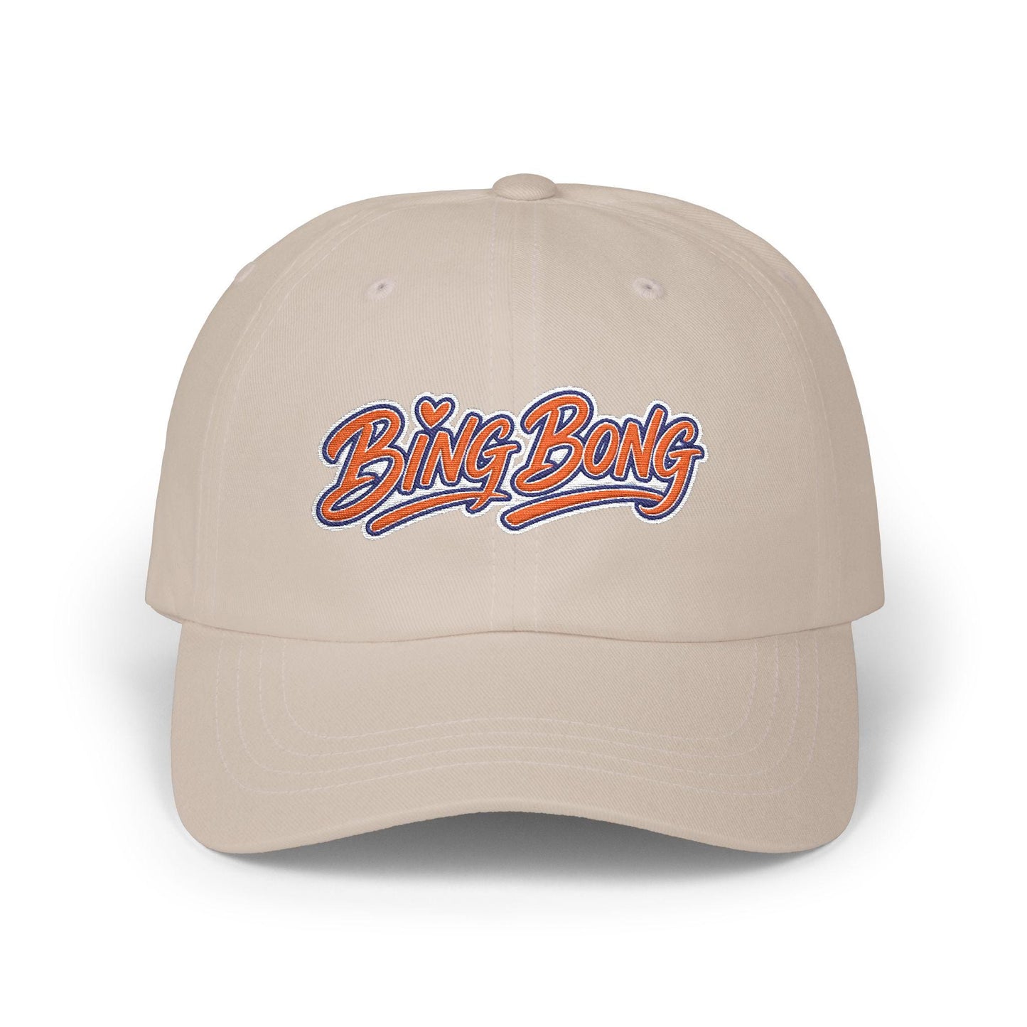 Bing Bong script logo, Knicks inspired Cap, embroidered NY basketball hat