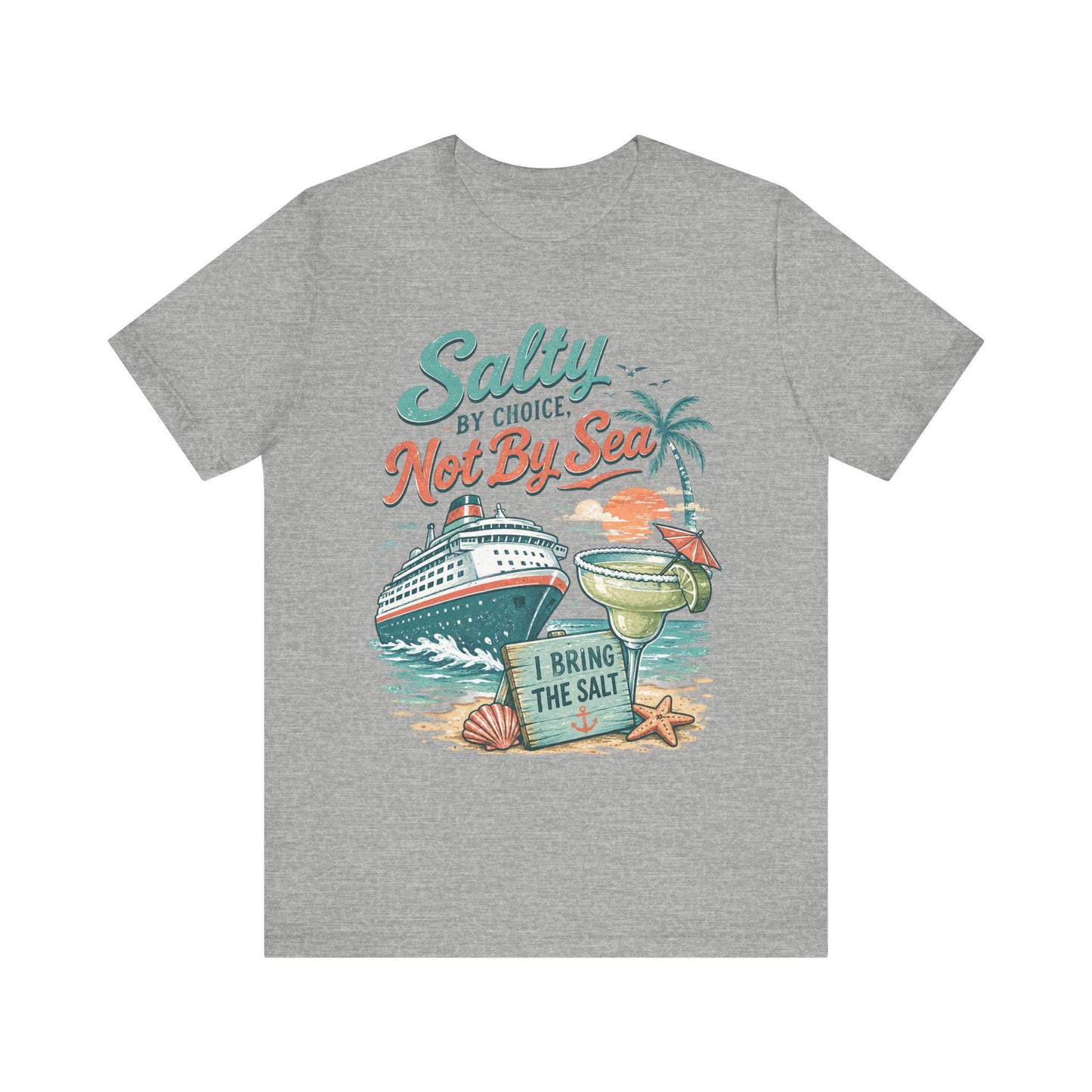Salty by Choice Cruise T-Shirt | Beach Bar Vibes, Margarita Nights Tee