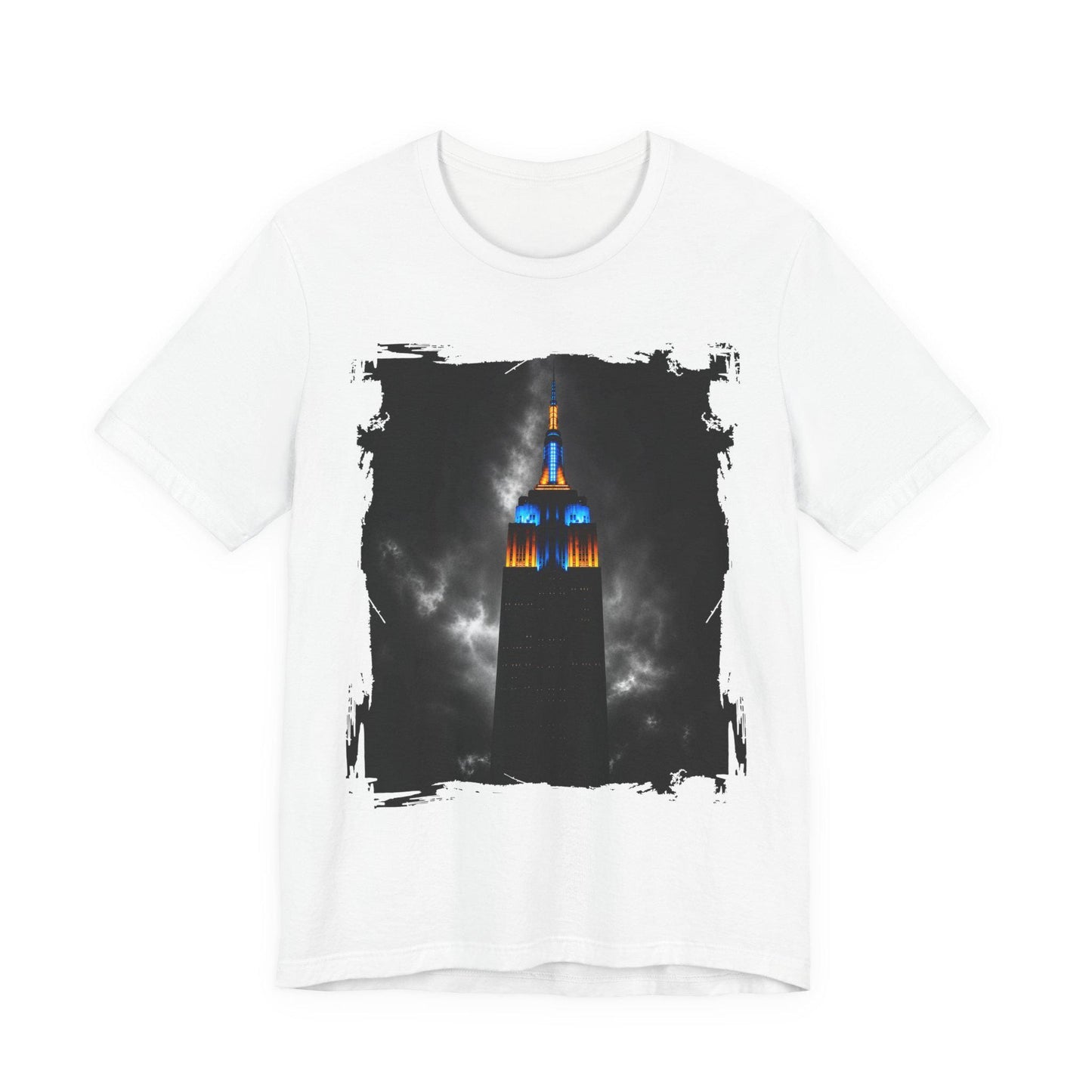 Empire State Building Nightscape T-Shirt, NY Knicks inspired