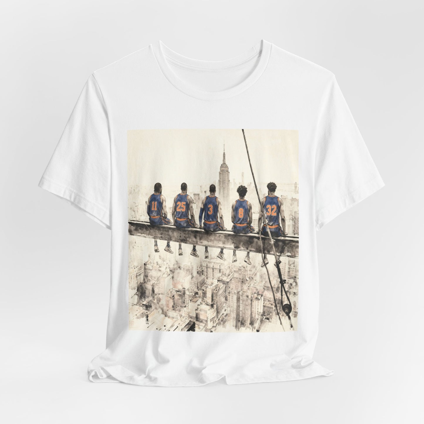 NYC Skyline Lunch Crew T-Shirt — Vintage Construction Workers Graphic Tee