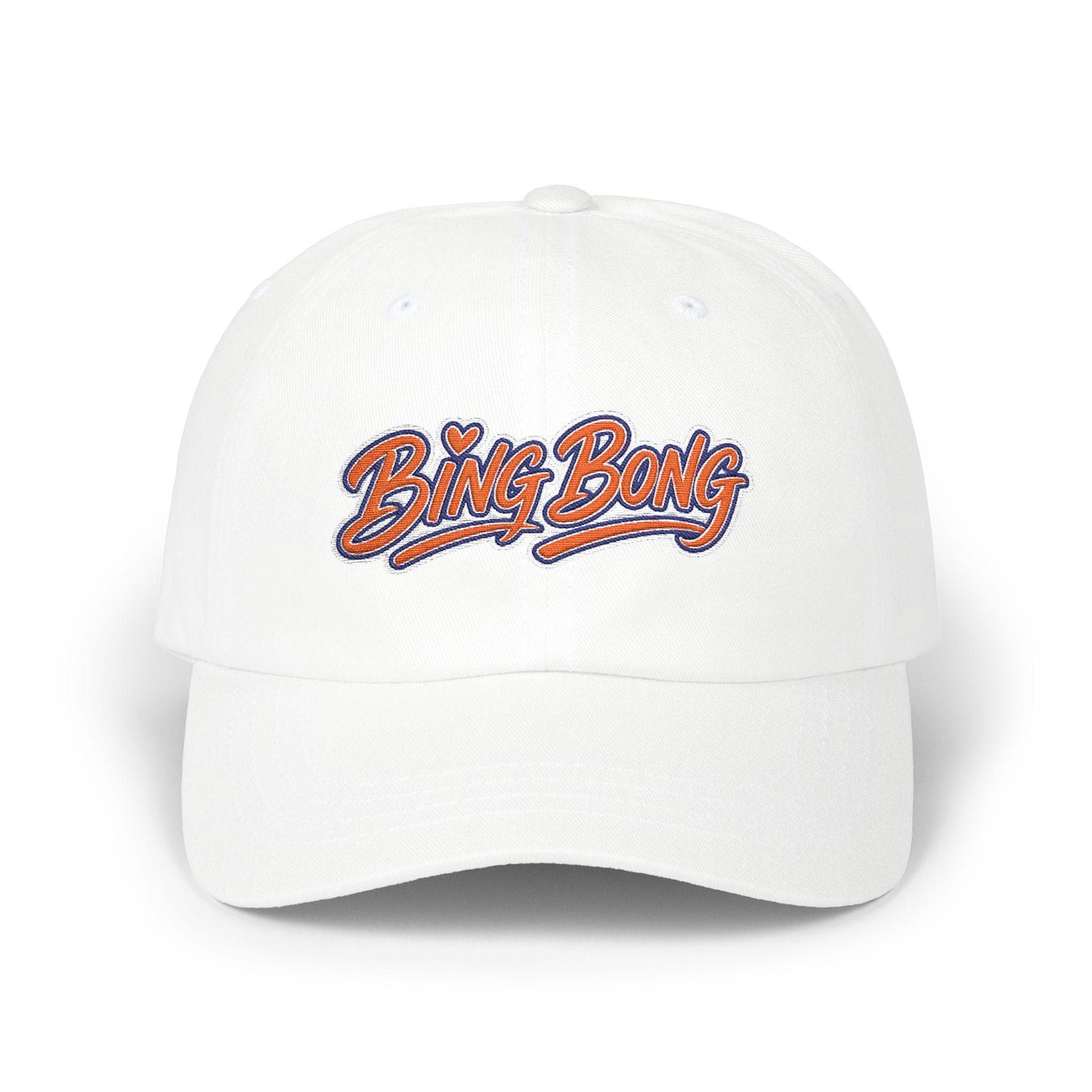 Bing Bong script logo, Knicks inspired Cap, embroidered NY basketball hat