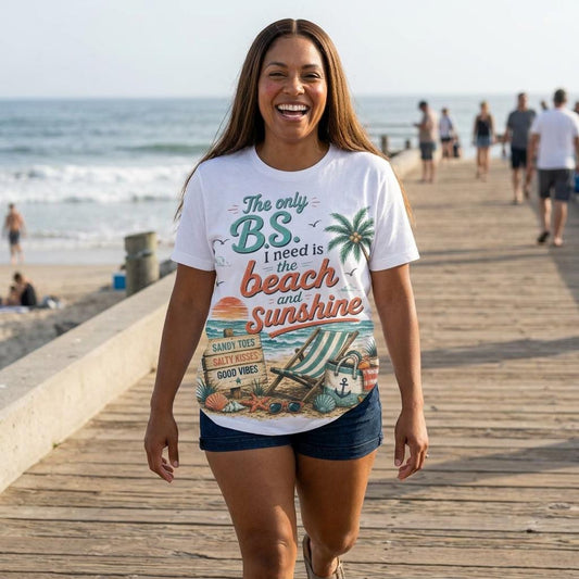 The only B.S. I need is the beach and sunshine T-Shirt | Cruise Graphic Tee