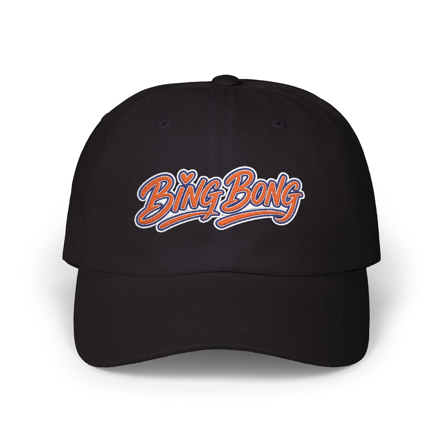 Bing Bong script logo, Knicks inspired Cap, embroidered NY basketball hat