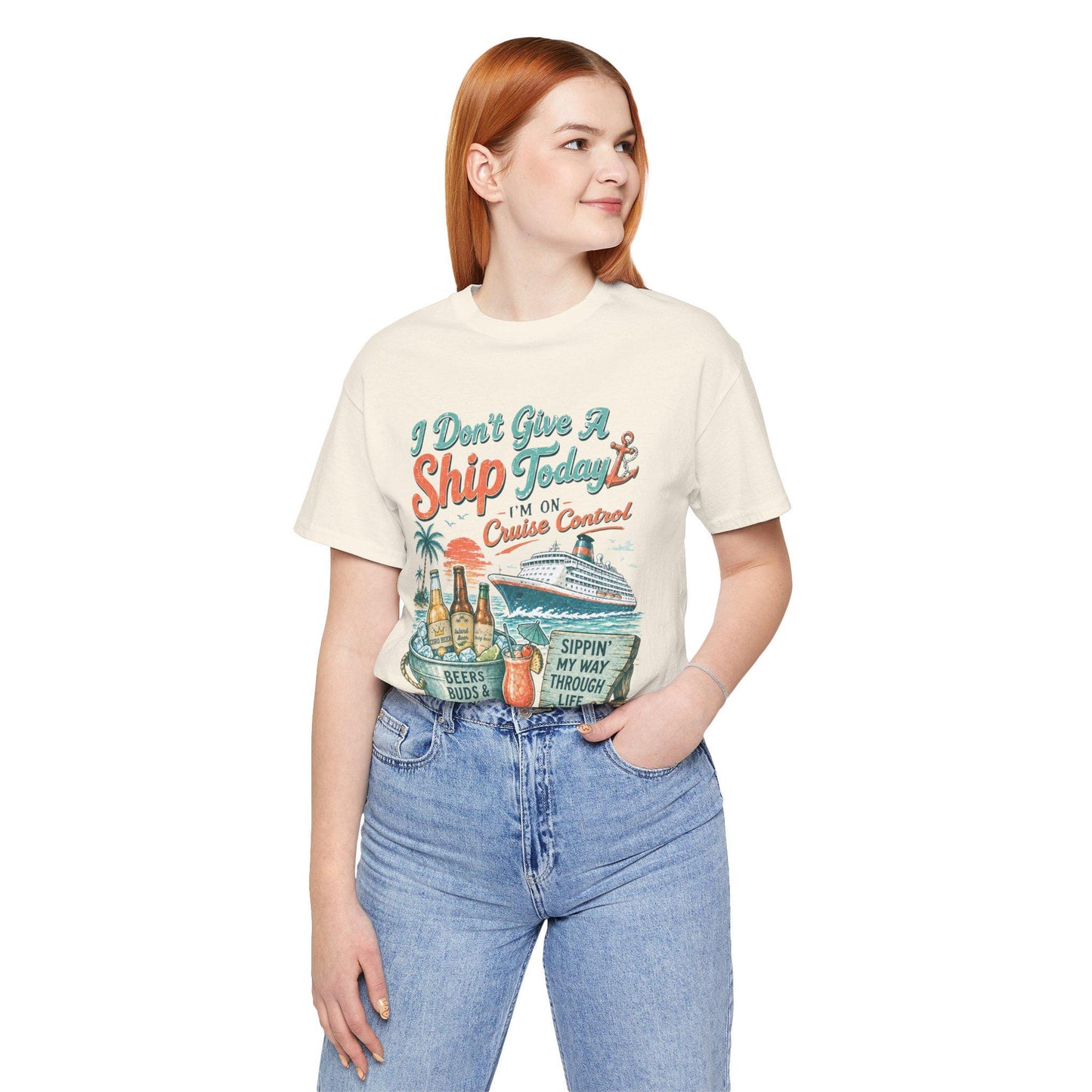 I Don't Give A Ship Today Cruise Control T-Shirt | Cruise Vacation Tee