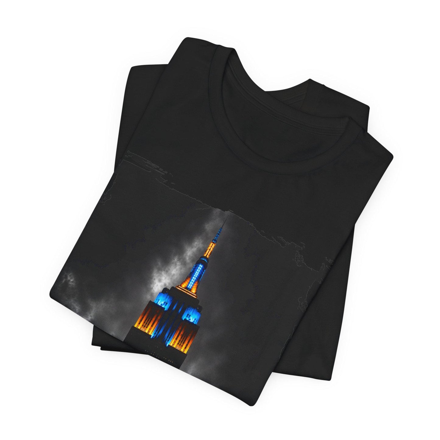 Empire State Building Nightscape T-Shirt, NY Knicks inspired