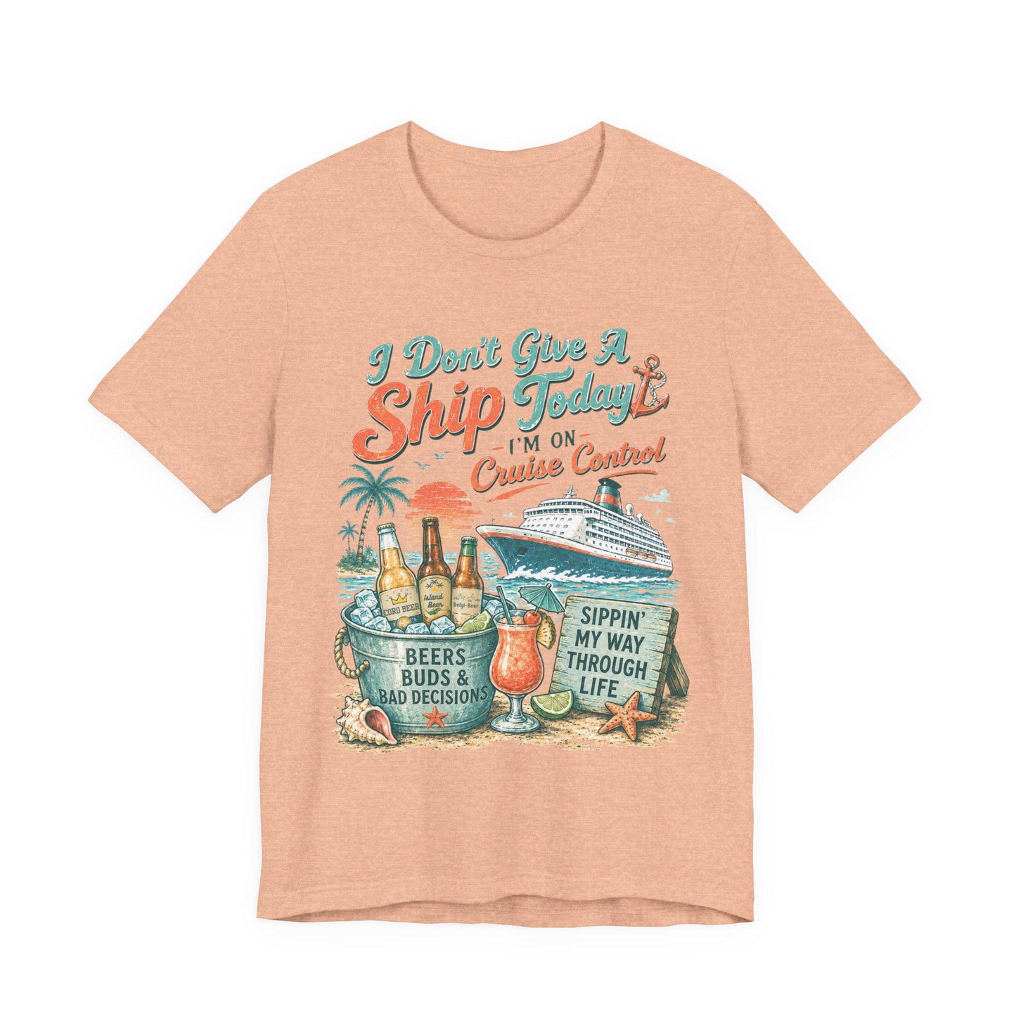 I Don't Give A Ship Today Cruise Control T-Shirt | Cruise Vacation Tee