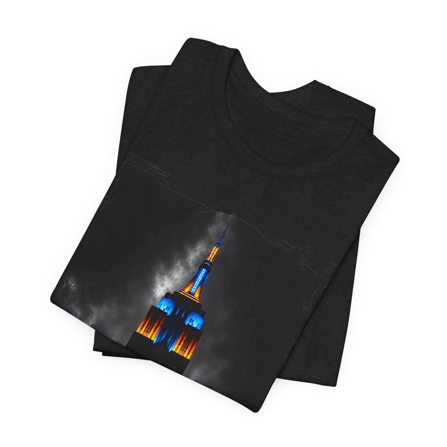 Empire State Building Nightscape T-Shirt, NY Knicks inspired