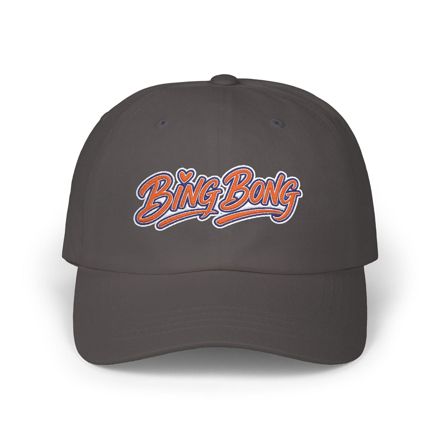 Bing Bong script logo, Knicks inspired Cap, embroidered NY basketball hat